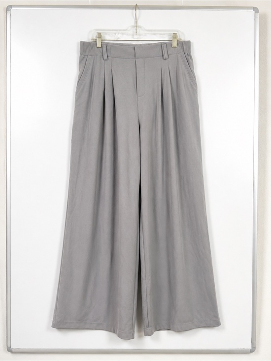 HALARA Pants - Halara women Wide-Leg Pleated Pants - Gray